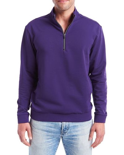 PINOPORTE Everyday Quarter Zip Pullover - Purple