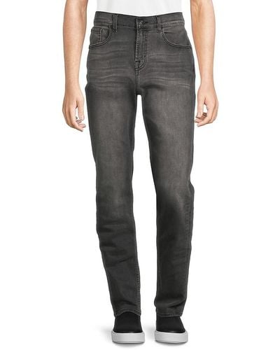 7 For All Mankind Slimmy Squiggle High Rise Jeans - Gray