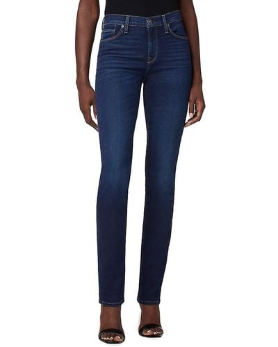 Hudson Jeans Nico Mid Rise Straight Jeans - Blue