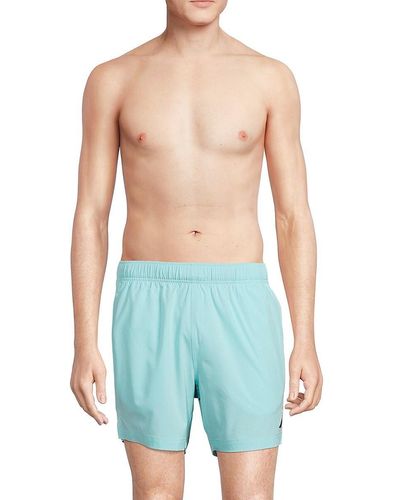 Nautica Elasticized Swim Shorts - Blue