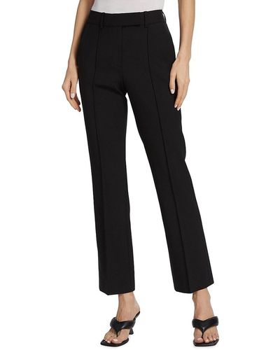 Helmut Lang Pin Tucked Stovepipe Trousers - Black