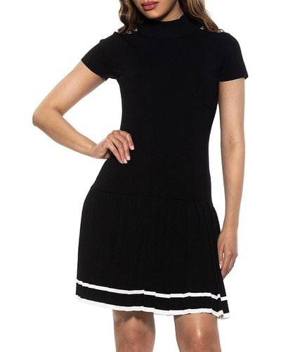Alexia Admor Devika Ribbed & Pleated Mini Dress - Black