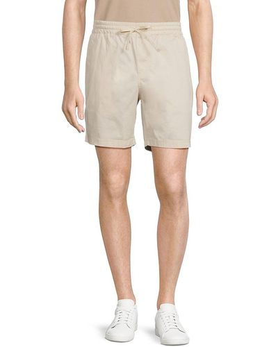 Saks Fifth Avenue Solid Drawstring Shorts - Natural