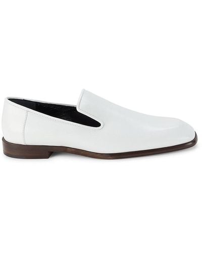 Victoria Beckham Hanna Leather Loafers - White