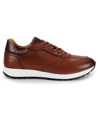 To Boot New York Zander Lace-up Suede Sneakers - Brown