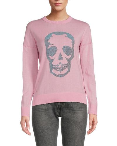 Zadig & Voltaire 'Gaby Skull Sweater - White