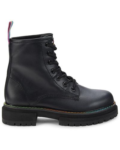 Kurt Geiger Birdie Leather Ankle Boots - Black
