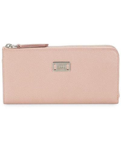 Tod's Leather Zip-around Continental Wallet - Pink