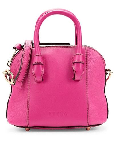 Furla Leather Mini Top Handle Bag - Pink