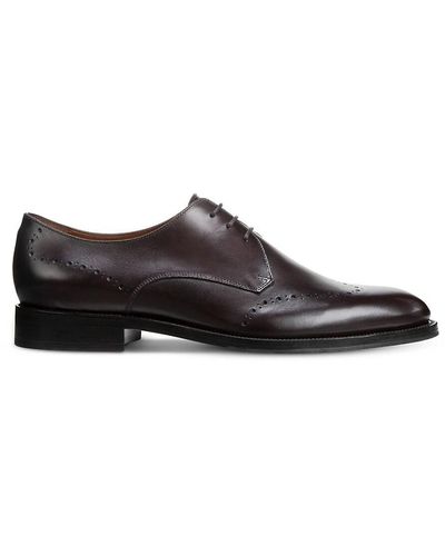 Allen Edmonds Lucca Brogue Leather Derby Shoes - Black