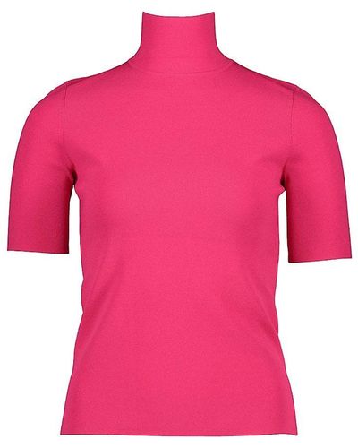 ESCADA Stana Short-sleeve Turtleneck Top - Pink