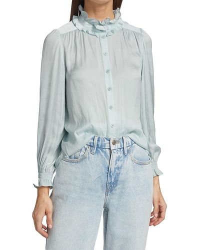 Zadig & Voltaire Tacca Satin Blouse - Blue