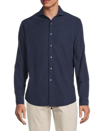 J.McLaughlin 'Drummond Textured Shirt - Blue