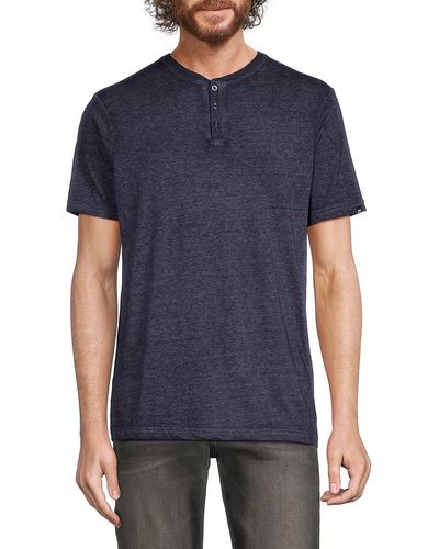 Joe's Jeans Kasumol Henley Shirt - Blue