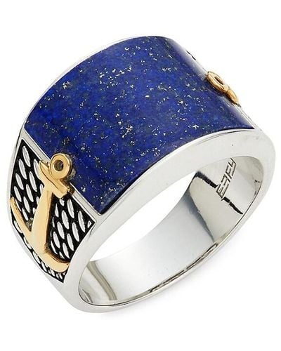 Effy Sterling & Lapis Lazuli Ring - Blue