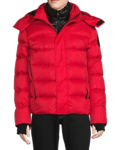 Pajar Two Tone Down Puffer Jacket - Red