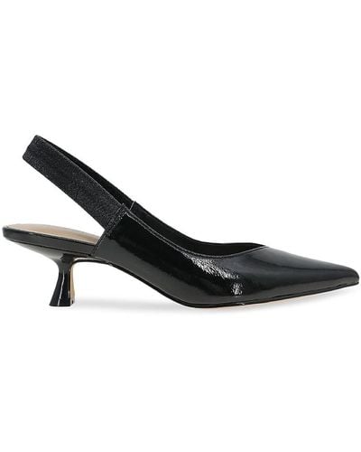 BCBGeneration Kayla Sling Back Kitten Heel Court Shoes - Black