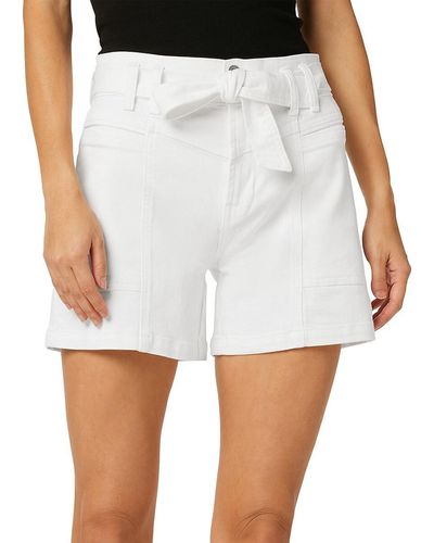 Hudson Jeans Denim High Rise Utility Shorts - White