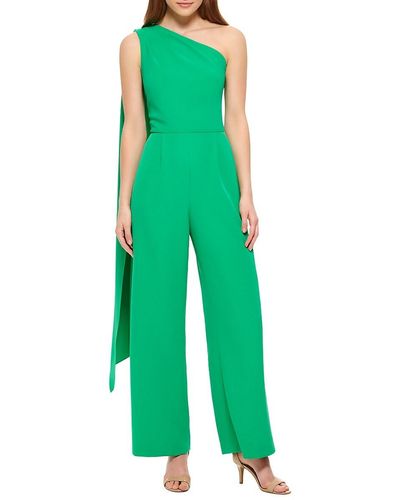 Vince Camuto Draped One Shoulder Jumpsuit - Green