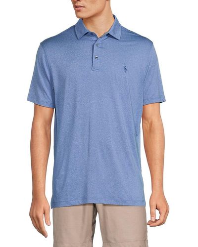 Tailorbyrd Solid Performance Polo - Blue