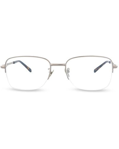Brioni Rectangle Half Rim Eyeglasses - Multicolour