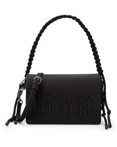 Versace Range H Logo Crossbody Bag - Black