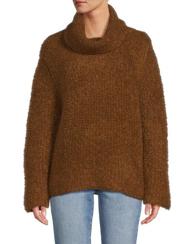 Theory Alpaca Wool Blend Sweater - Brown