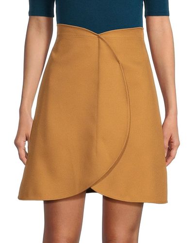 Stella McCartney Ariana Tulip Hem A Line Skirt - Orange