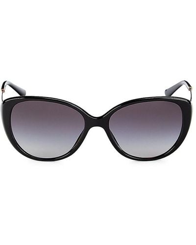 BVLGARI 56mm Round Cat Eye Sunglasses - Multicolor
