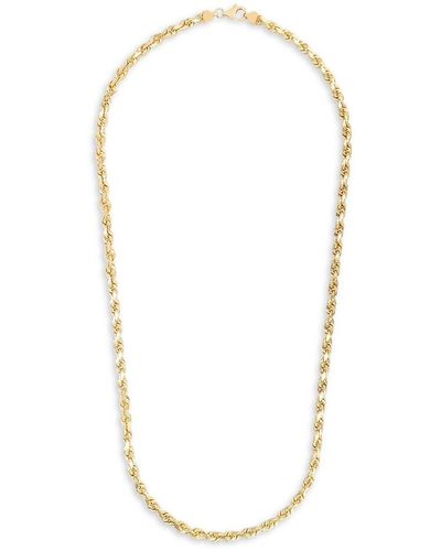 Saks Fifth Avenue Saks Fifth Avenue 14k Yellow Gold Royal Rope Chain Necklace/26" - White