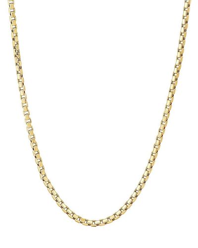 Saks Fifth Avenue Saks Fifth Avenue 14k Yellow Gold 22" Round Box Chain Necklace - Metallic