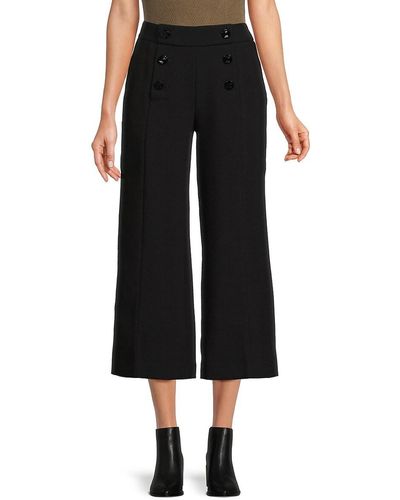 Karl Lagerfeld Sailor Cropped Trousers - Black