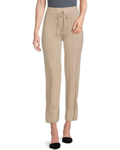 Nanette Lepore Drawstring Cropped Trousers - Natural
