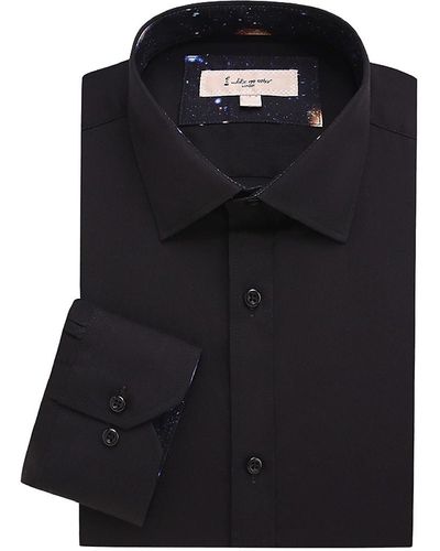 1 Like No Other Solid Dress Shirt - Black