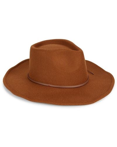 Frye Belt Trim Cowboy Hat - Brown