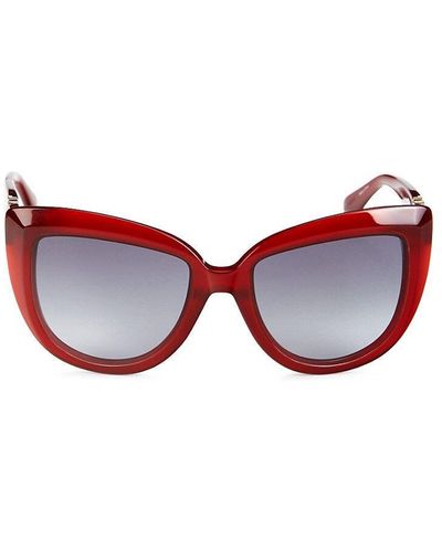Max Mara 56mm Cat Eye Sunglasses - Red