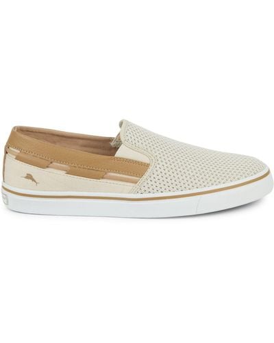 Tommy Bahama Jaali Canvas Loafers - White