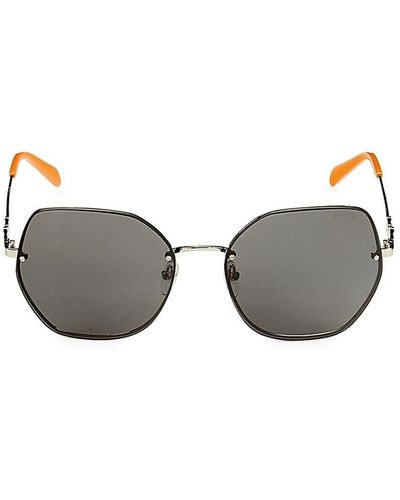 Emilio Pucci 60mm Butterfly Sunglasses - Gray