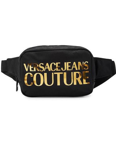 Versace Logo Graphic Belt Bag - Black