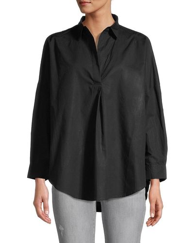 French Connection Rhodes Popover Shirt - Black