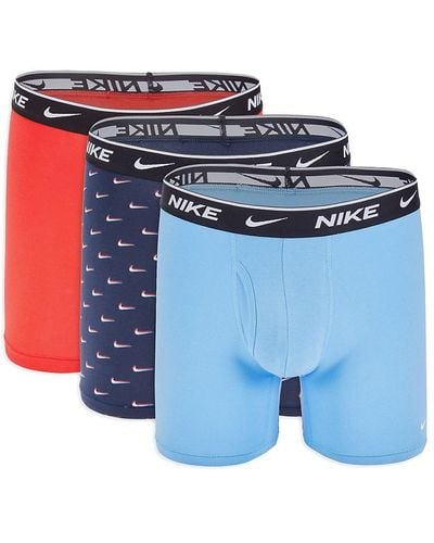 Men Nike DRI-FIT Cotton Stretch Boxer Briefs 3 Pack Black Green Camo  Underwear