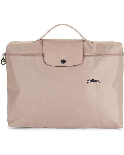 Longchamp Le Pliage Club Leather-trim Document Holder - Pink