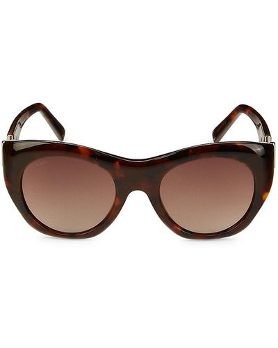 Tod's 51mm Cat Eye Sunglasses - Brown