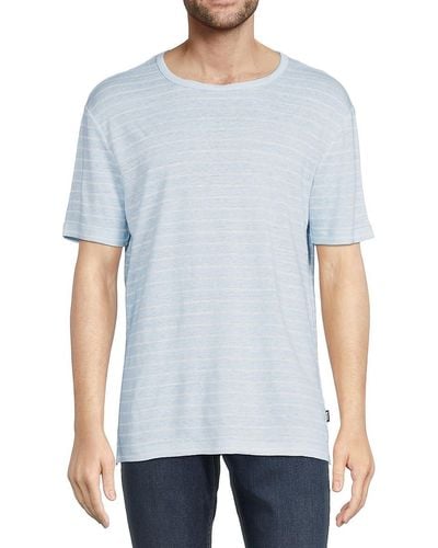 NN07 Aspen Striped T Shirt - Blue
