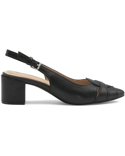 Adrienne Vittadini Pinot Block Heel Slingback Court Shoes - Black