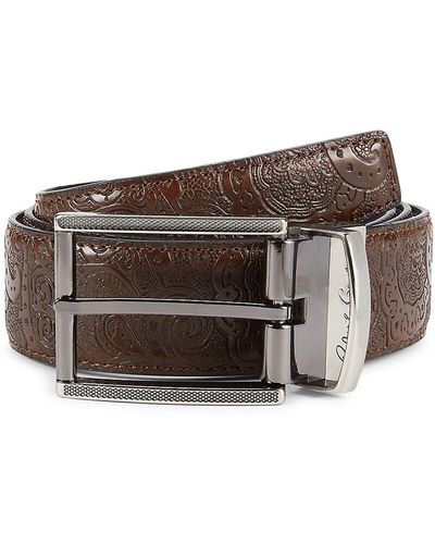 Robert Graham Astrid Reversible Leather Belt - Brown