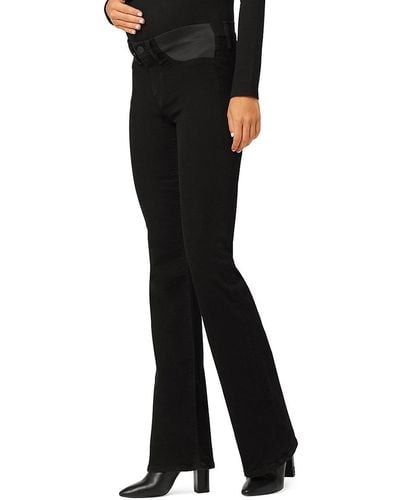Hudson Jeans Nico Mid Rise Maternity Bootcut Jeans - Black