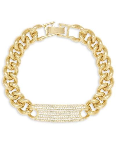 Ettika 18k Goldplated & Cubic Zirconia Bracelet - Metallic