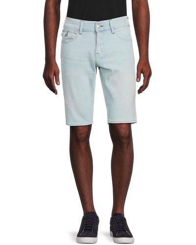 True Religion Rocco Relaxed Skinny Fit Denim Shorts - Blue