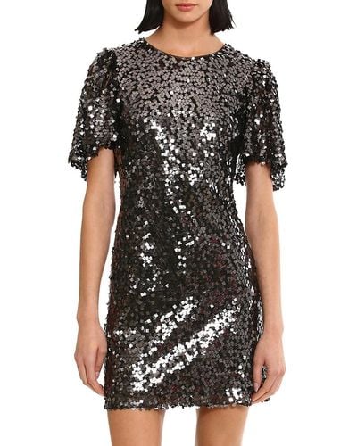 Donna Morgan Sequin Mini Dress - Black